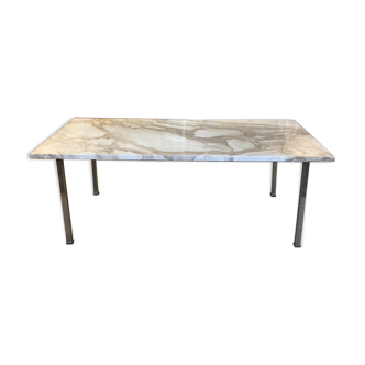 Marble rectangular coffee table