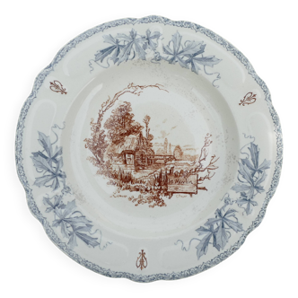 assiette en terre de fer