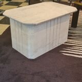 Travertine coffee table