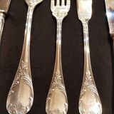 Christofle model marly ménagère silver metal
