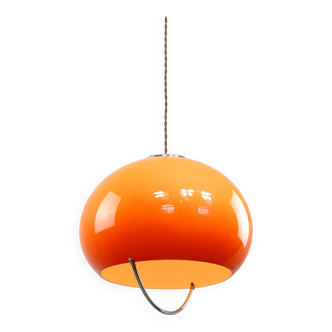 Space Age Orange Jolly Pendant Lamp from Guzzini, 1960s
