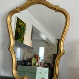Old rocaille gilded mirror