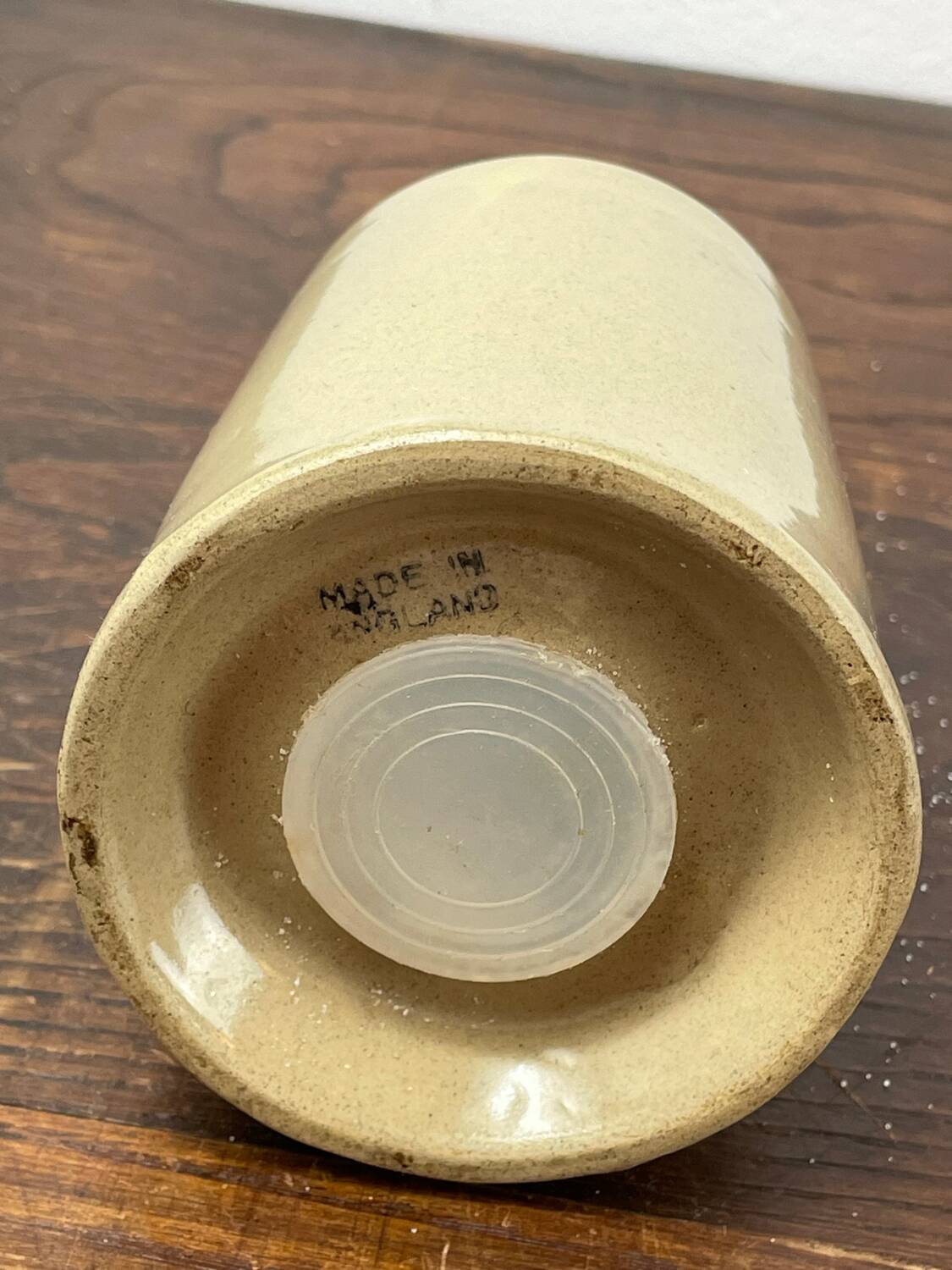 Vintage English stoneware salt cellar