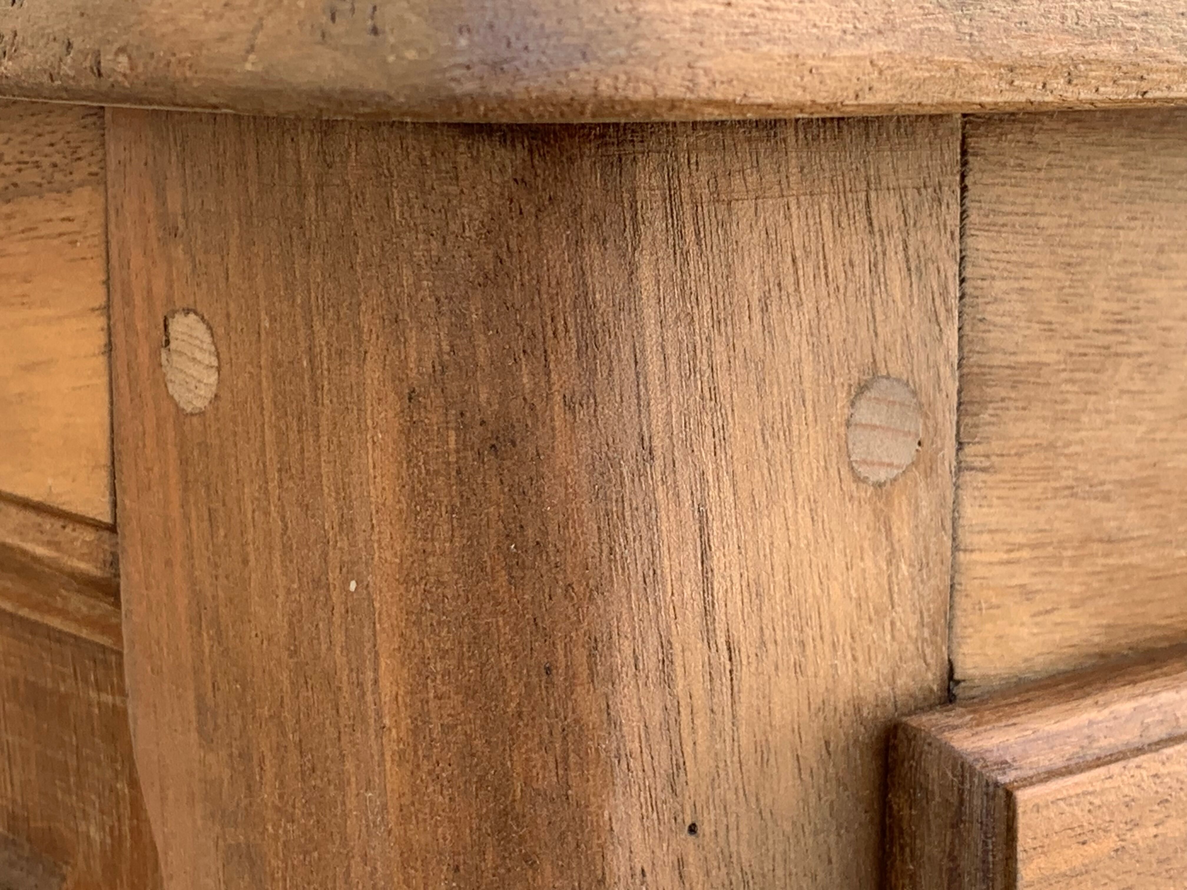 Solid raw walnut jump cabinet