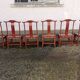 Chaises chinoises du début XXEME siècle en bois laqué