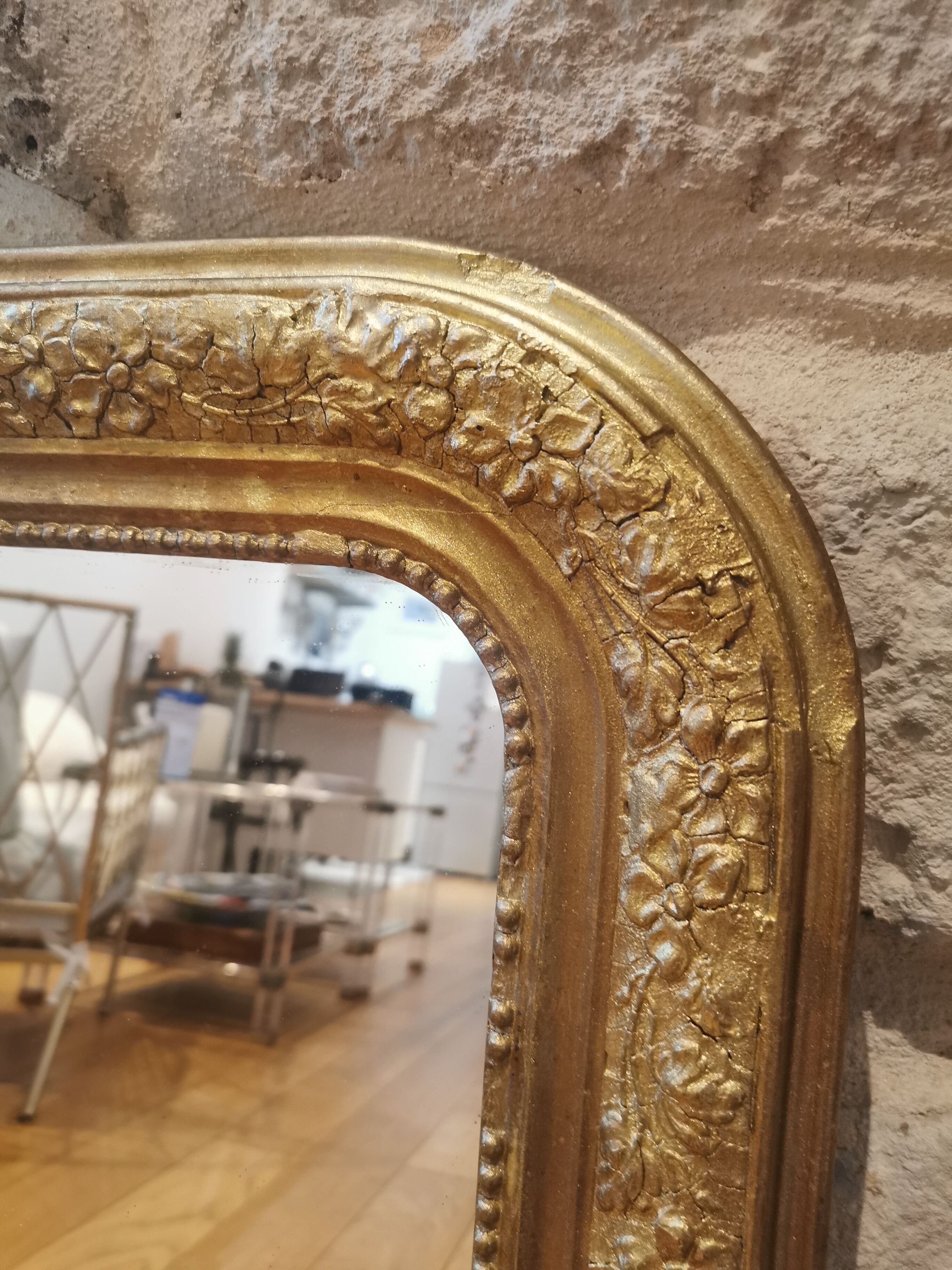 Antique mirror Louis Philippe 70/51 cm