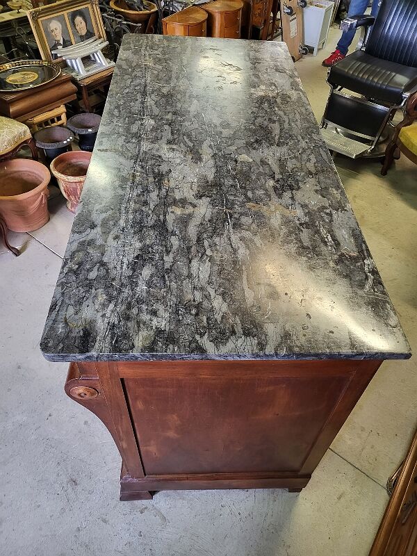 Bahut 2 doors 2 drawers in walnut period restoration a crosse