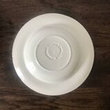 Set of 6 English soup plates, in ironstone ceramic, flower patterns