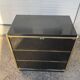 Vintage black and gold TV cabinet from the 70s/80s