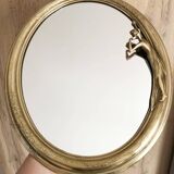 Vintage brass mirror