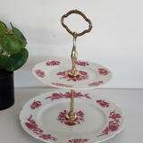 Presentation dish for cakes, in Limoges porcelain