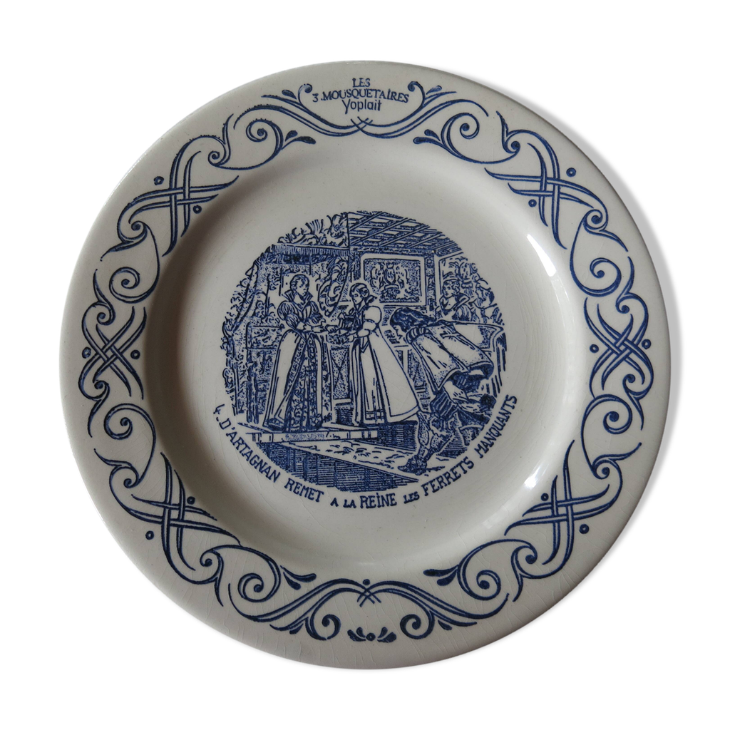4 Assiettes à Dessert Publicitaires Mulino Bianco - Occasion Avec Traces