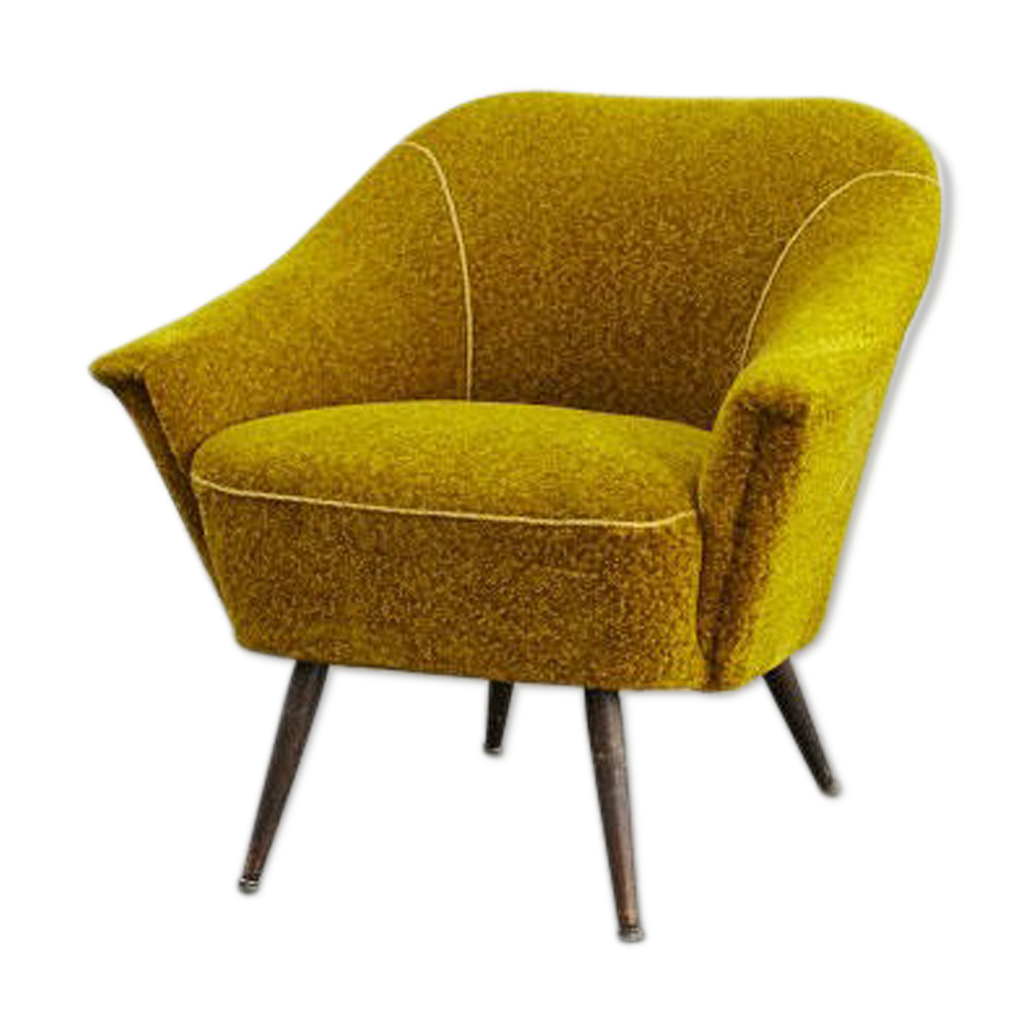Yellow vintage armchair