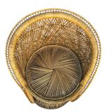 Natural Rattan Stool from the 1960s France