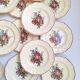 Assiettes plates Digoin Sarreguemines Modèle Loraine