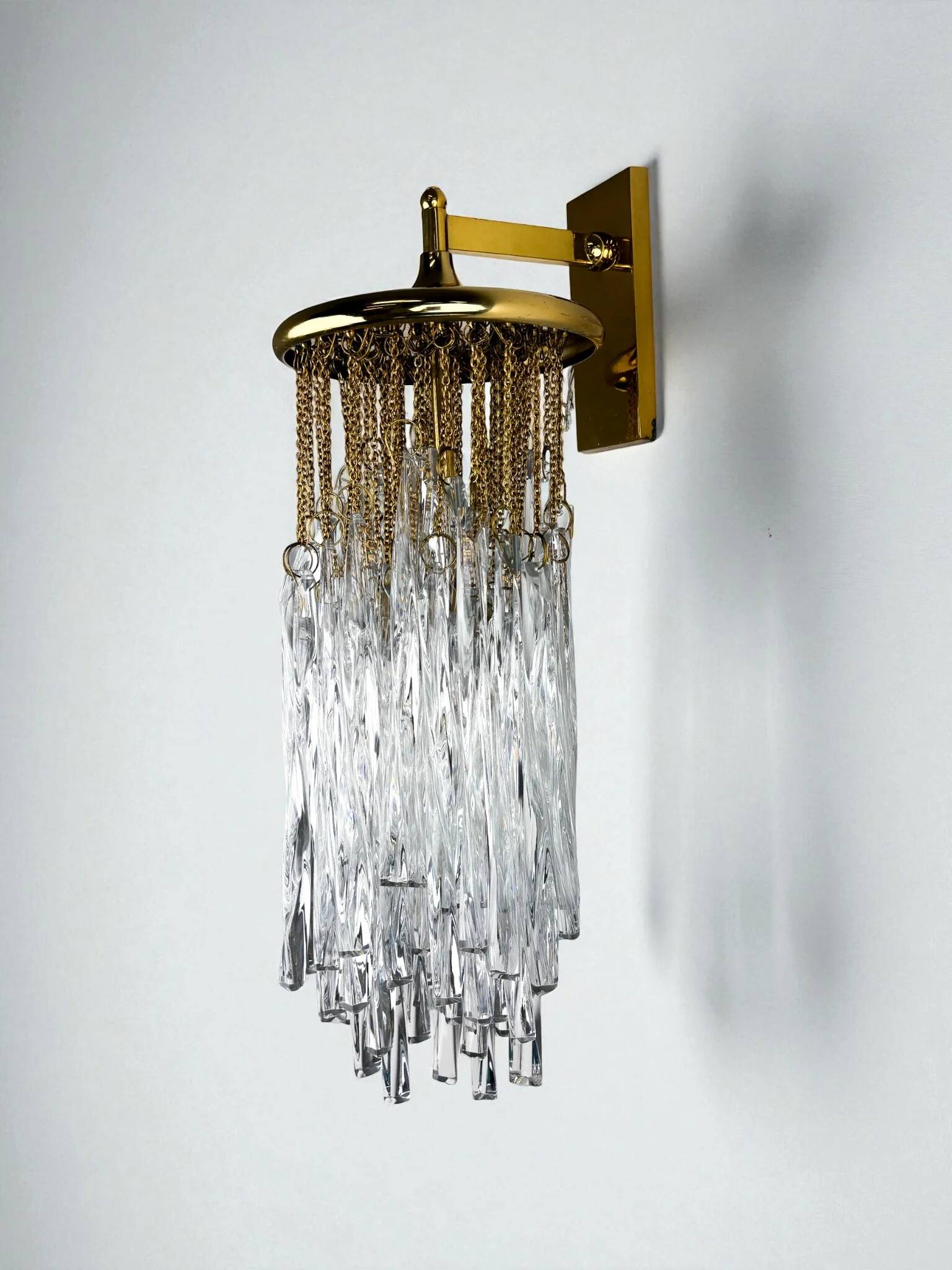 Cascade wall light by Venini, Murano glass, Italy, 1970s