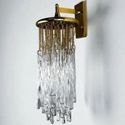 Applique murale Cascade par Venini, verre de Murano, Italie, années 1970