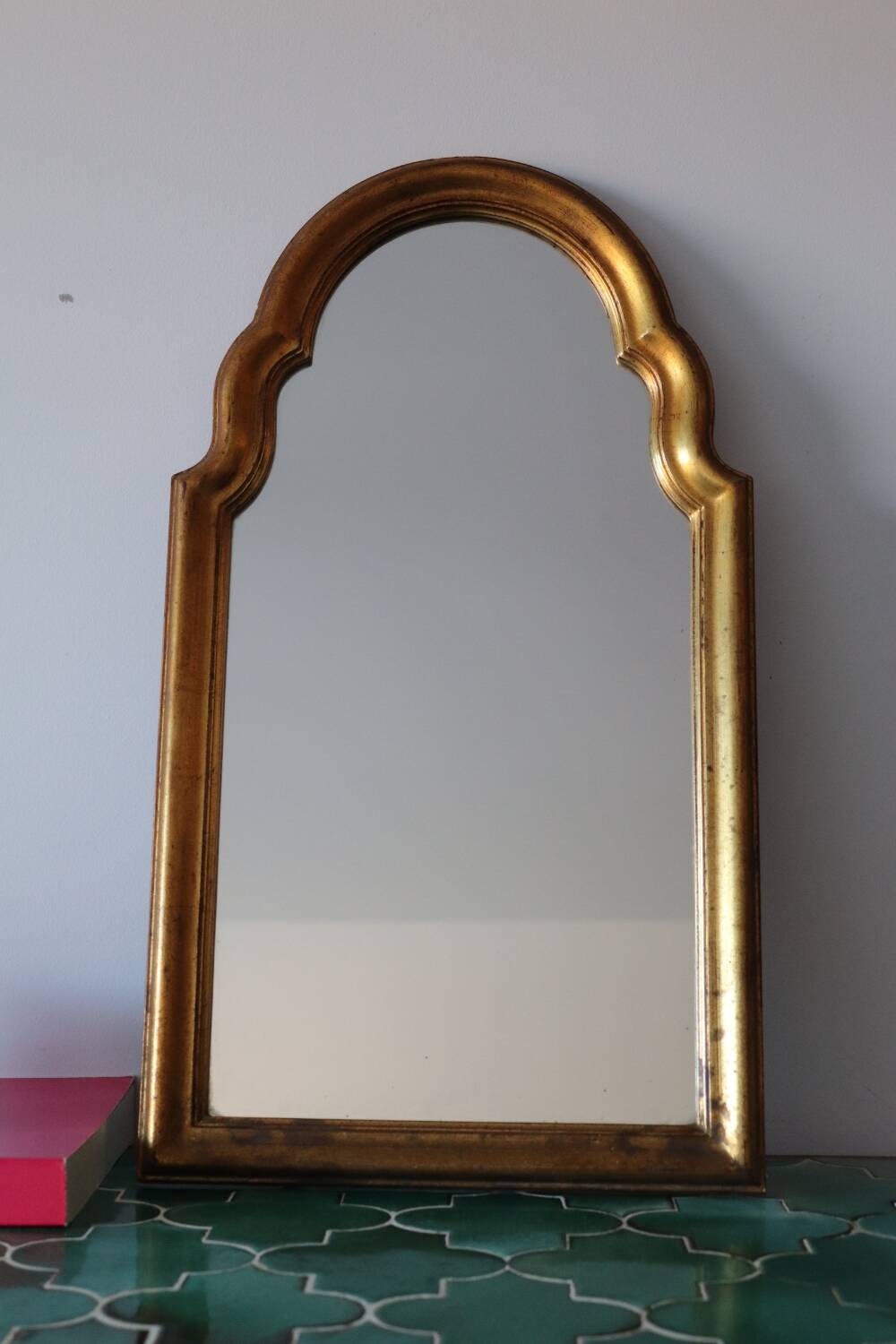 Vintage gilded wooden mirror