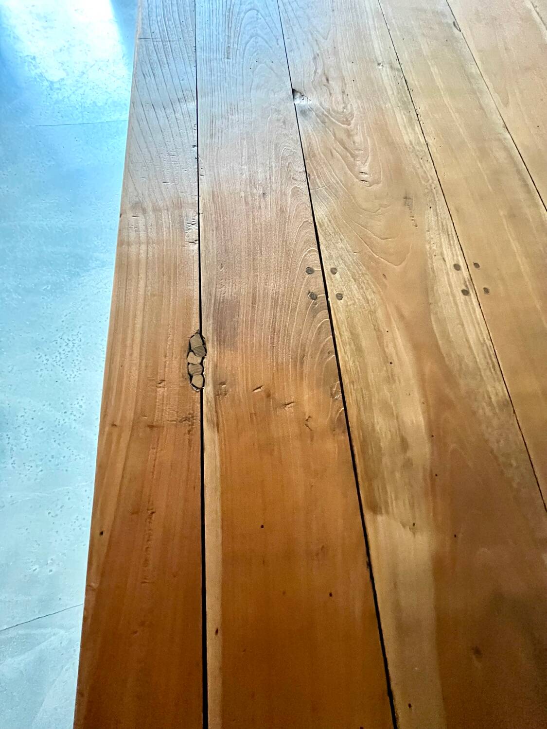 Monastery style farmhouse table