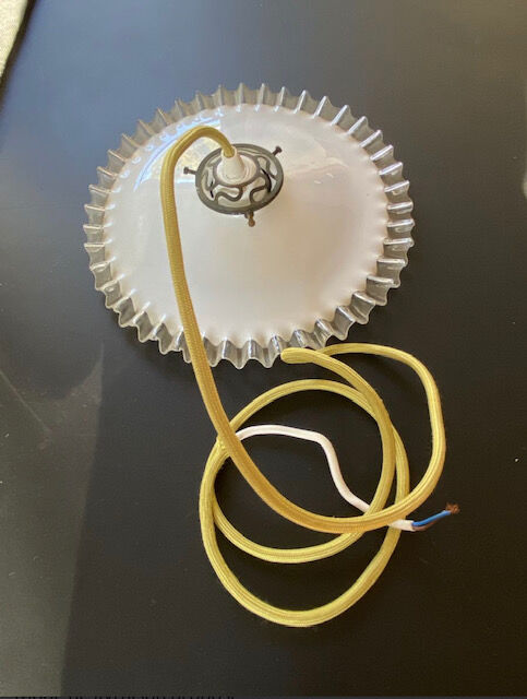 Opaline hanging lamp