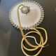 Opaline hanging lamp