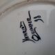 Old henriot quimper plate earthenware rosette decoration