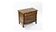 Three-drawer chest of drawers in tinted elm