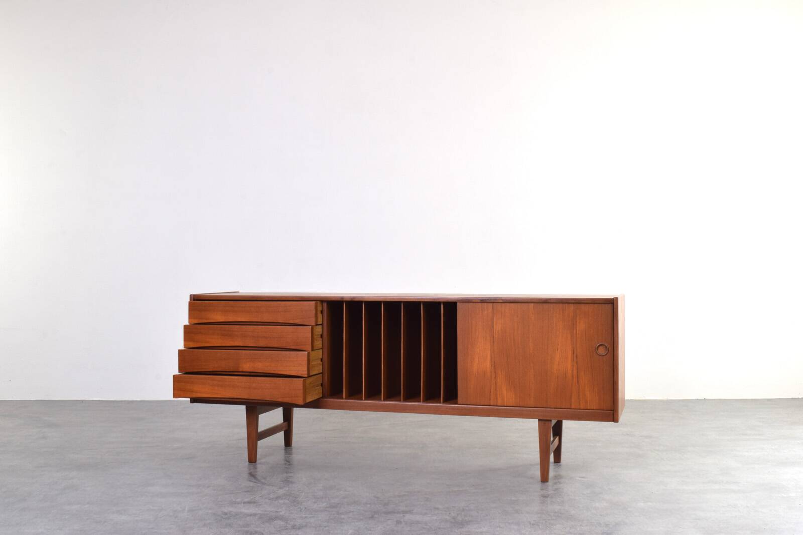 Hi-Fi sideboard in teak mid-century Ulvö by Erik Wørts for Ikea, 1960s.
