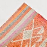 3x10 Turkish Pink & Orange Vintage Runner Rug, 91x316Cm