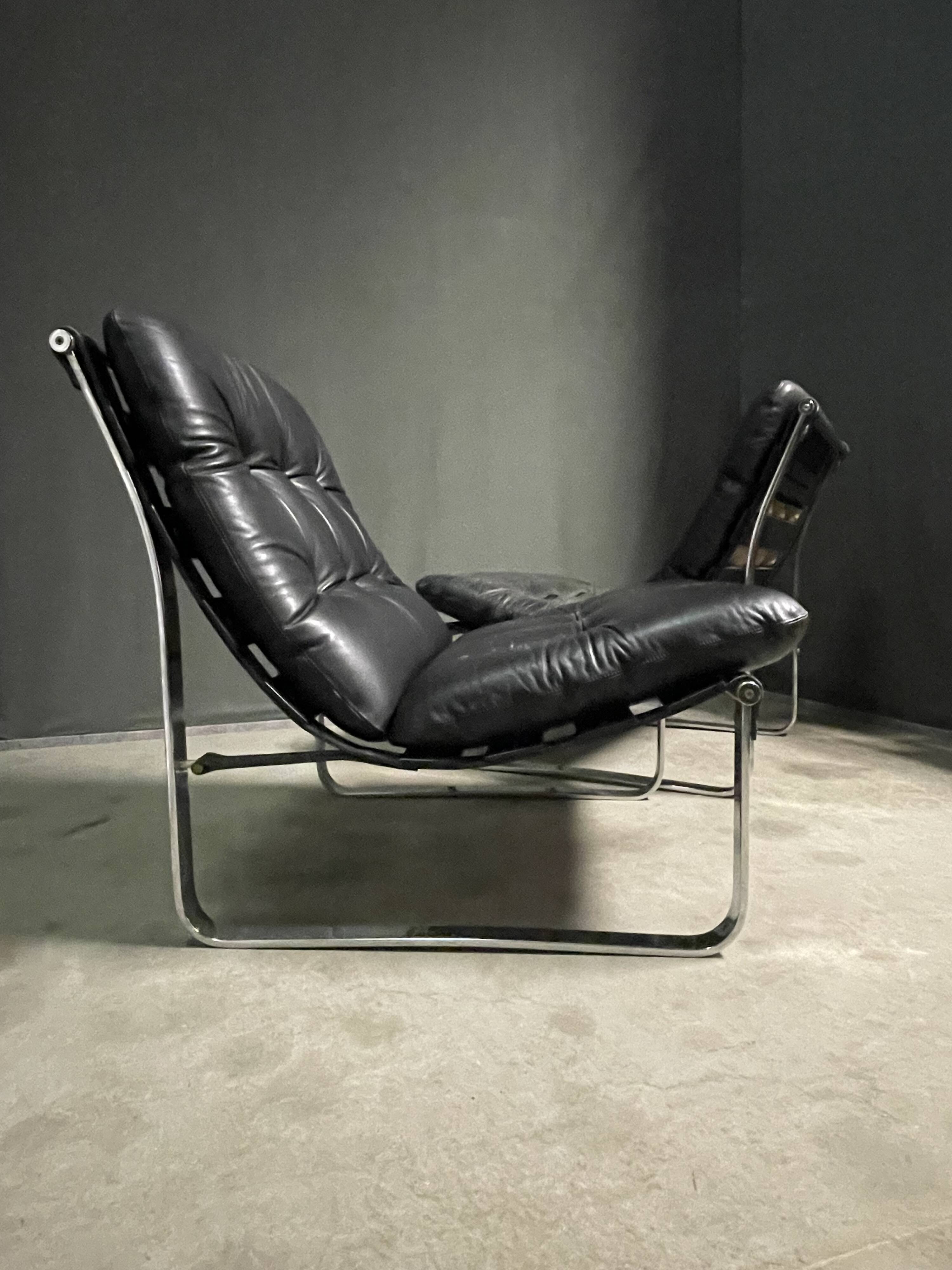 A pair of Ingmar Relling for  lounger chairs for Westnofa, circa 1970