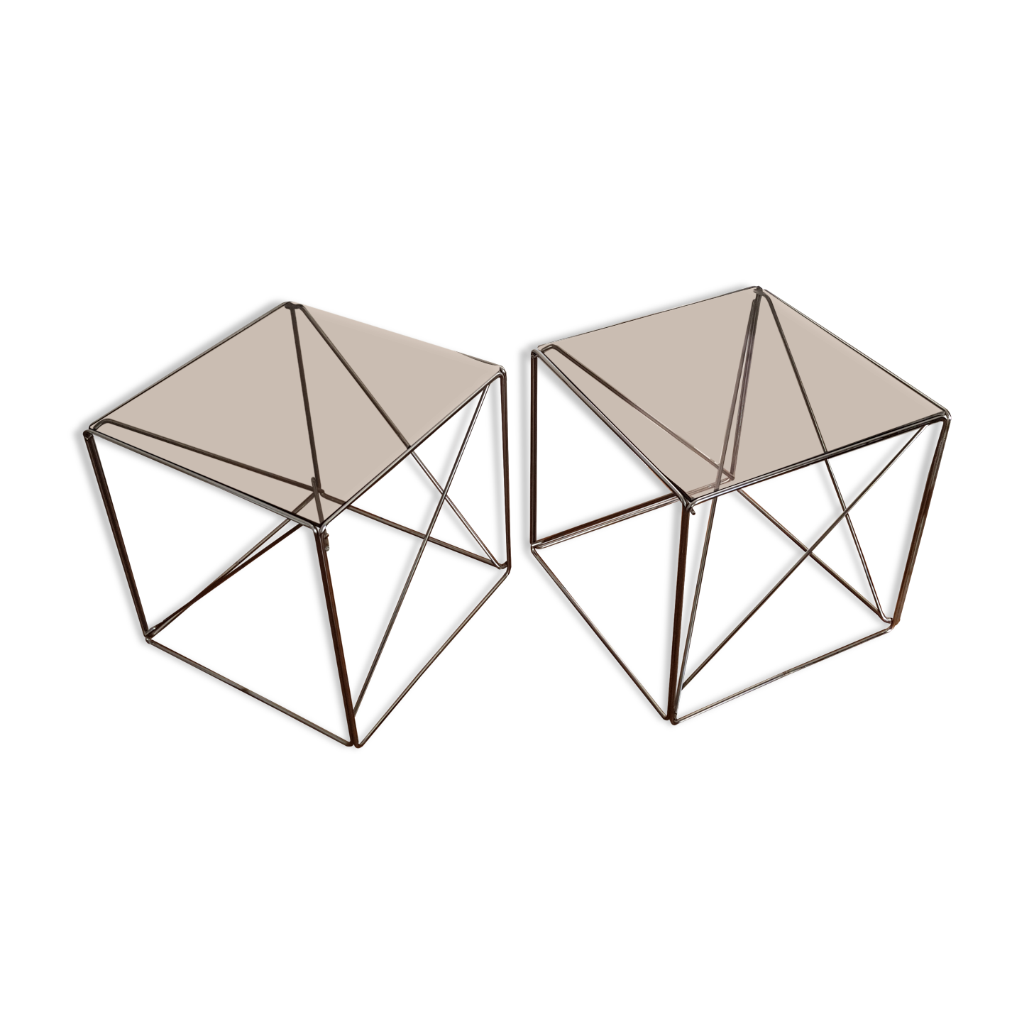 Model iscocèle coffee tables by Max Sauze
