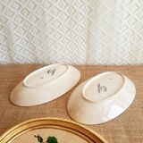 Set of 2 vintage Badonviller France Pornichet dishes