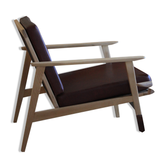 Fauteuil scandinave en hêtre