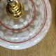 Vintage lampshade suspension and porcelain rosette