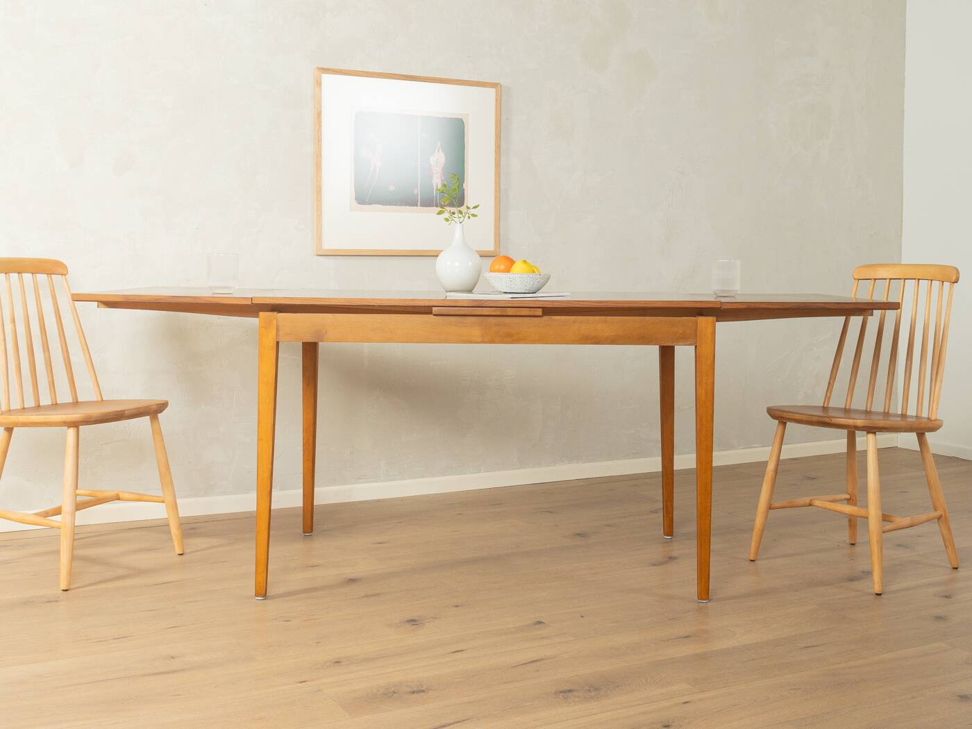 Extendable dining table from the 1960s by Lübke