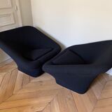 Pair of F564 armchairs called square Mushroom by Pierre Paulin for Artifort