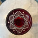 Bohemian cut crystal vase, 1950, h= 29 cm.