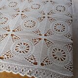 Antique handmade crochet bedspread