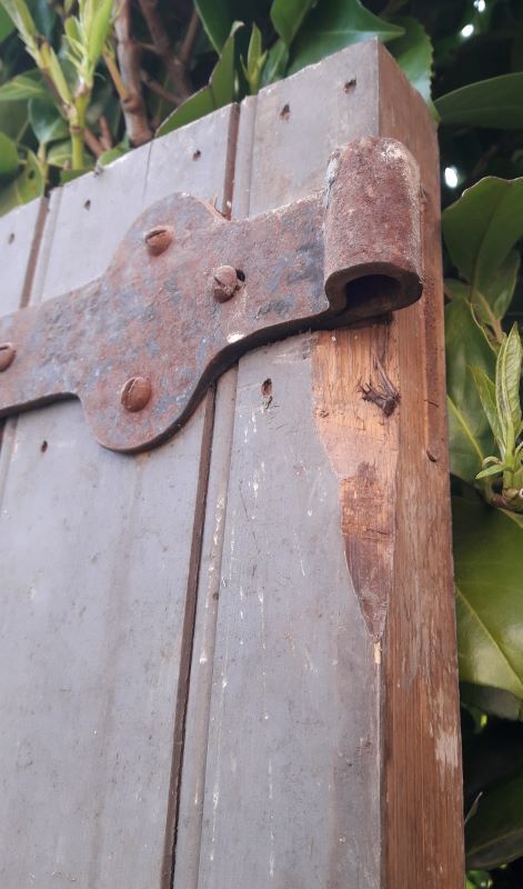 Wooden barn cellar or outbuilding door