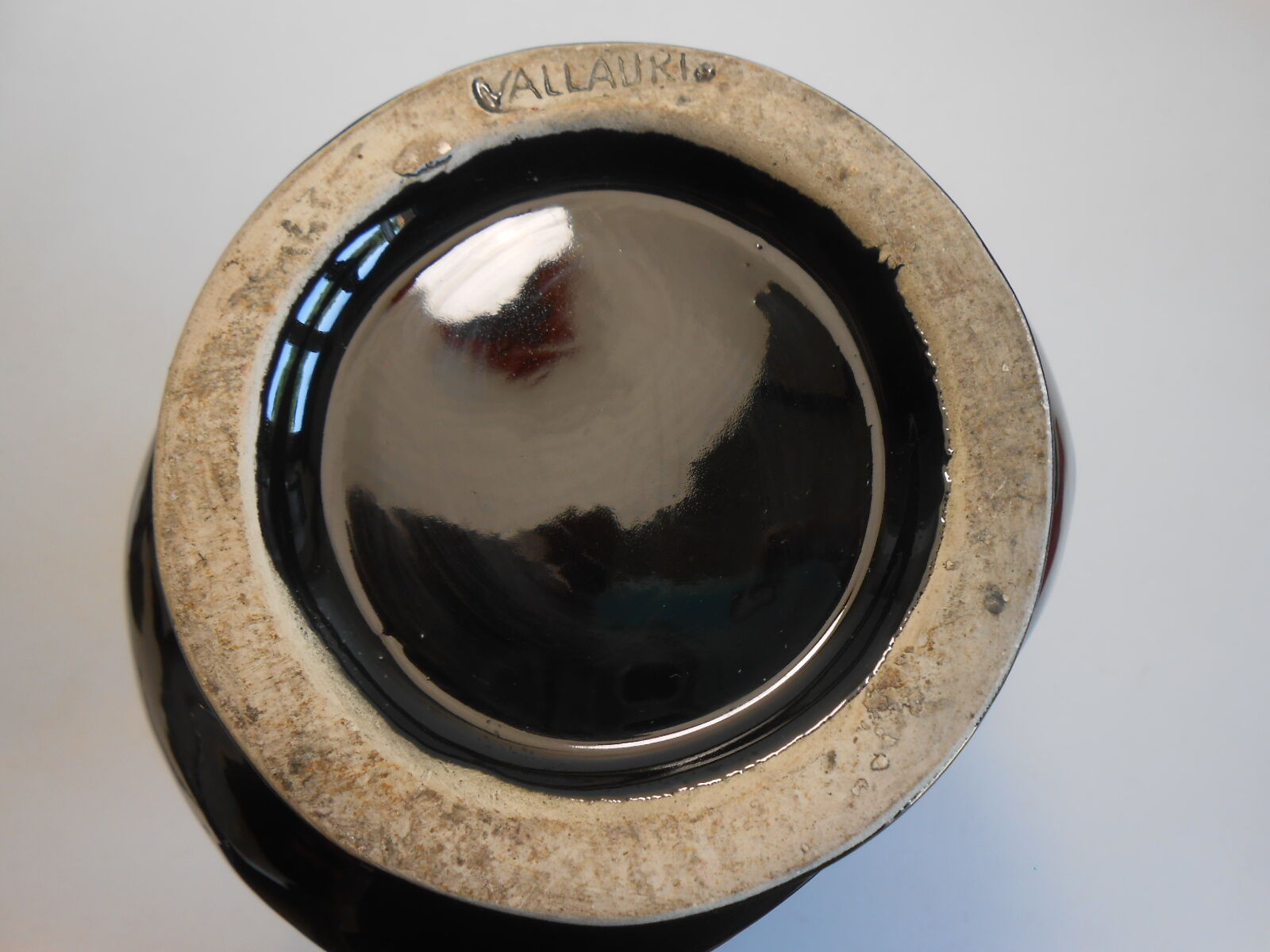 Vase Vallauris design vintage polychrome