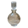 Vintage ribbed glass bottle with stopper – 19 cm