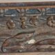 Miroir cadre bois plâtre stuc sculpté doré patiné