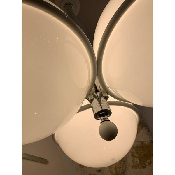 Lustre chrome et opalines