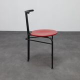 Ensemble de 4 chaises de salle à manger postmodernes, années 1980