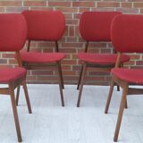Lot of 4 middle century chairs