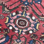 Large vintage Persian Zanjan carpet handmade