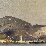 Painting of Giuseppe Lamonica (1862-1919) - Il Monte Pellegrino
