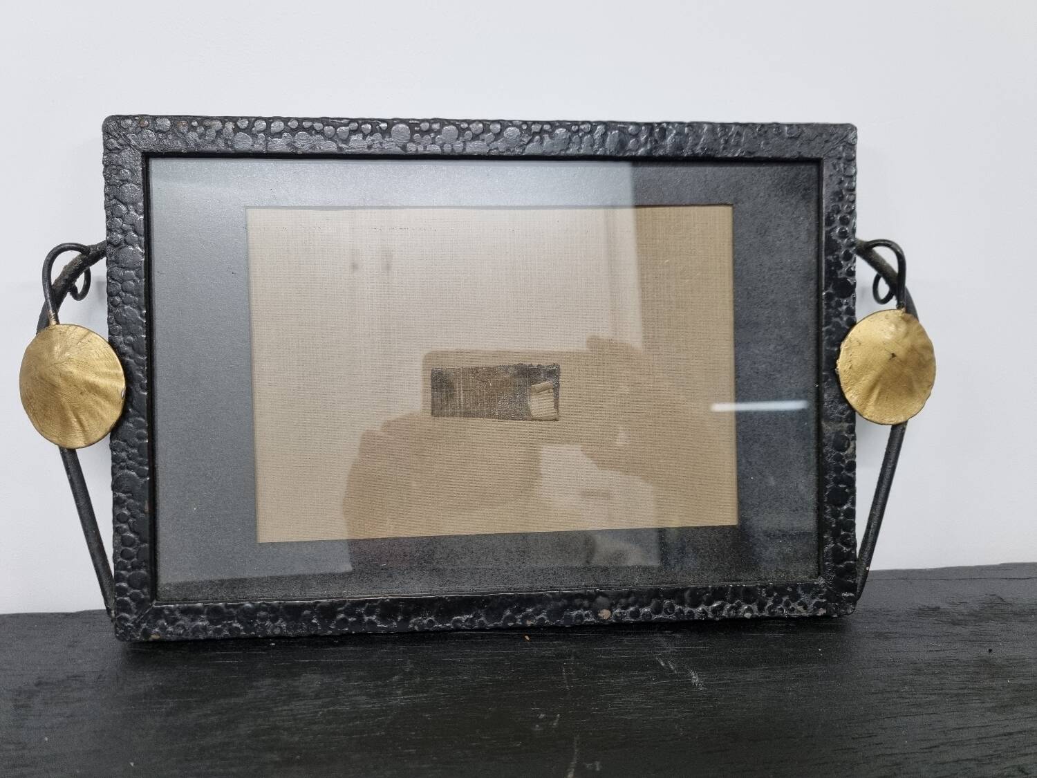 Art nouveau metal frame