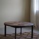 Modern Danish coffee table in steel and ceramic tiles by Sallingboe from the 1970s.