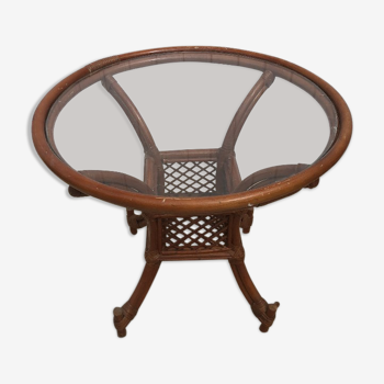 Rattan coffee table